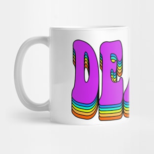 Death Rainbow Graphic Design Logo Mug